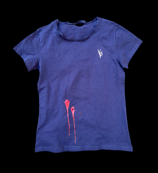 gunshot blue t-shirt