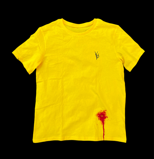 gunshot yellow t-shirt